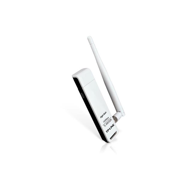 Adaptador De Red Usb Tp-Link Tl-Wn722n 150 Mbps Antena De 4 Dbi
