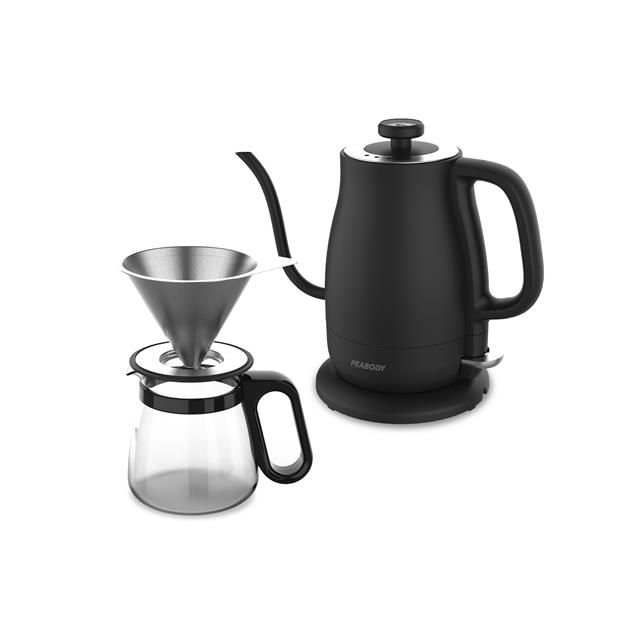 Pava Eléctrica Barista con jarra y filtro para café 1200w 0.8lts (CK8368)