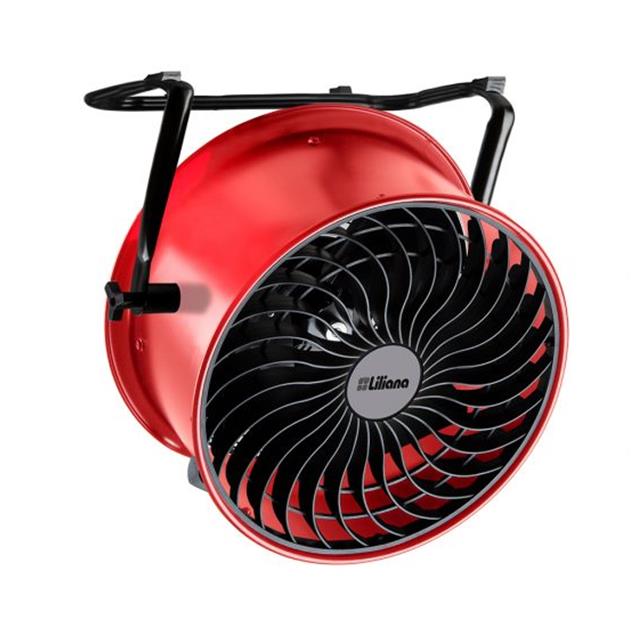 Turbo Liliana 16" 3 Aspas Reclinable Pie/Pared/Techo Rojo (VTHD16R)