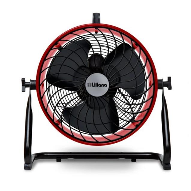 Turbo Liliana 16" 3 Aspas Reclinable Pie/Pared/Techo Rojo (VTHD16R)