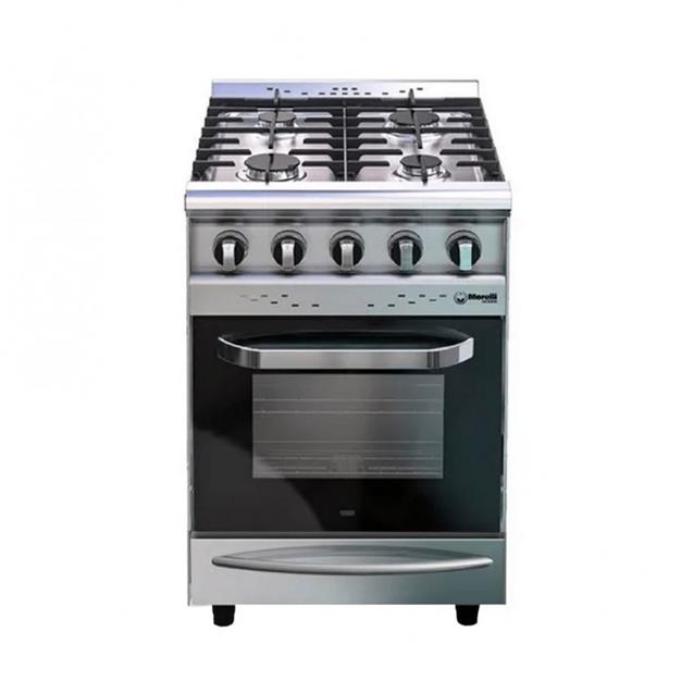 Cocina Morelli Acero 550 4 Hornallas Inox C/Cajon