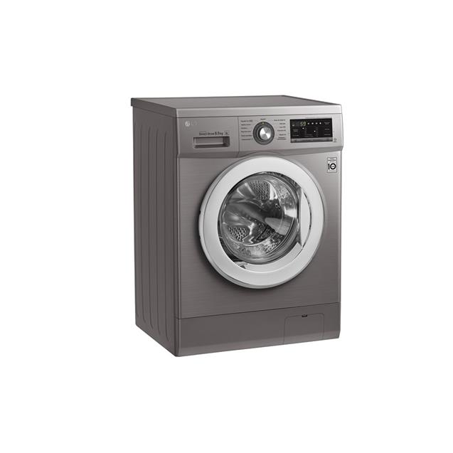Lavarropas Lg Carga Frontal 8.5 Kg 1400 Rpm Inverter Silver (WM8516EE6)