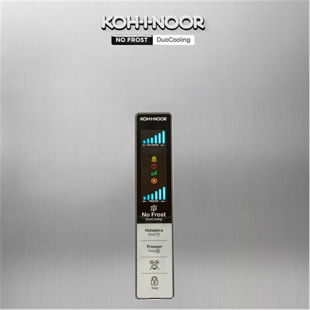 Heladera Kohinoor Duo Cooling 409lts Acero (KHDA42D/8)