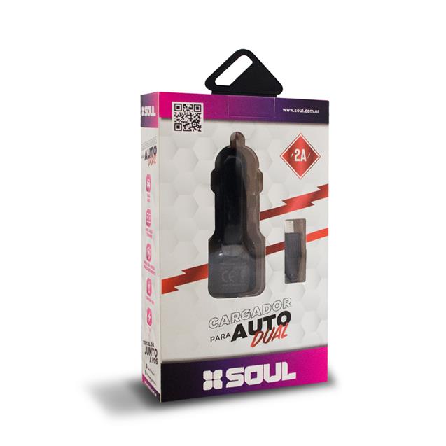 Cargador Soul Para Auto Dual Type-C Rápido
