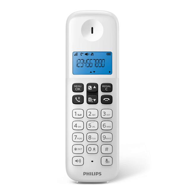 Teléfono Inalámbricos Philips Blanco (D1311W/77)