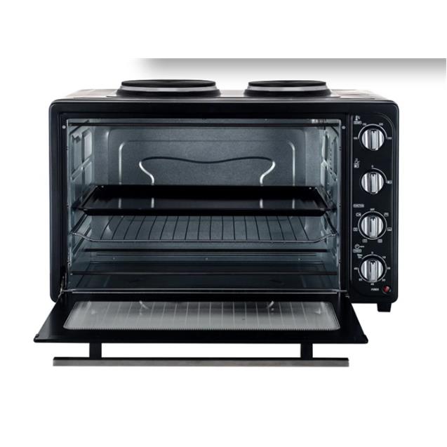 Horno eléctrico Bgh 64lts C/Anafes Negro (BHE64M20AN)