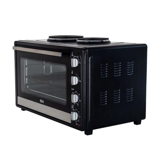 Horno eléctrico Bgh 64lts C/Anafes Negro (BHE64M20AN)