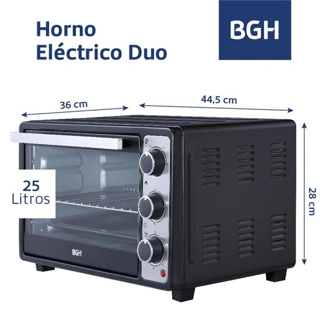 Horno Electrico Bgh Bhe25m23n Grill 25lts