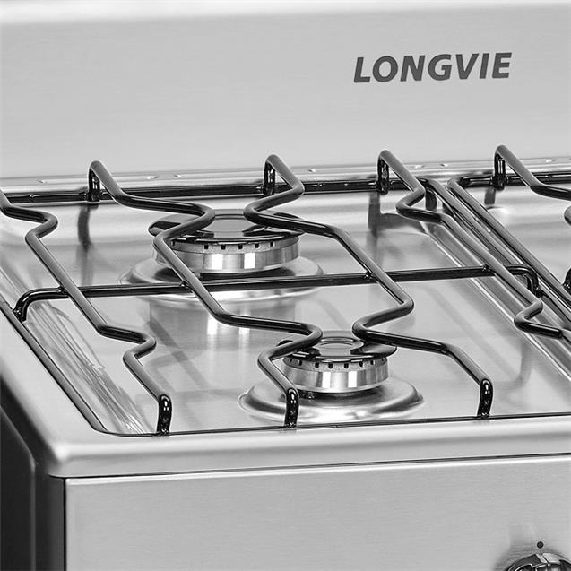 Cocina Longvie Encendido eléctrico Multigas Luz Inoxidable (12331X)