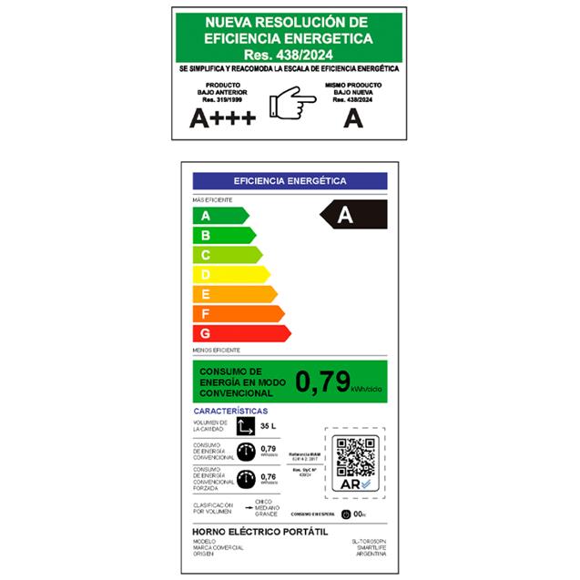 Horno Eléctrico Smartlife 50lts (Sltor050)