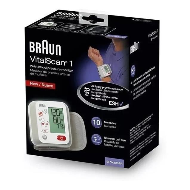 Tensiometro Braun Bpw200ar Muñeca 10 Memorias