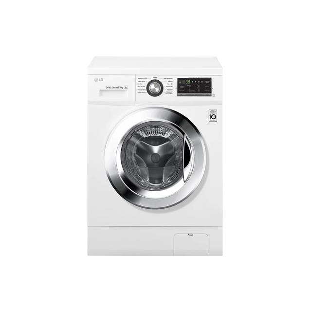 Lavarropas Lg Carga Frontal 8.5 Kg 1400 Rpm Inverter Blanco (Wm8514we6)
