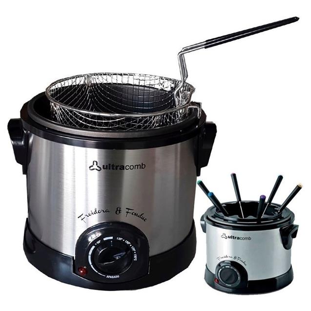 Freidora y Fondue Ultracomb1.5lts Con Aceite (FR-8300)