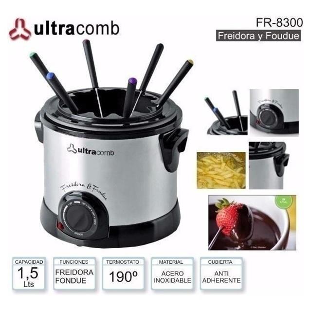 Freidora y Fondue Ultracomb1.5lts Con Aceite (FR-8300)