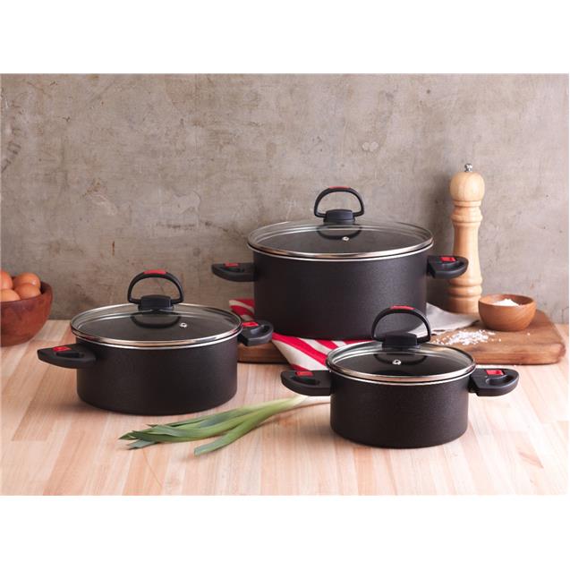 Set De Olla Marmicoc Click 6 Piezas Asas Rebatible