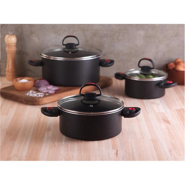 Set De Olla Marmicoc Click 6 Piezas Asas Rebatible