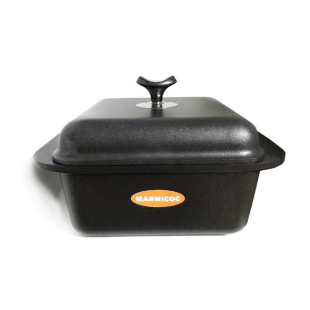 Cacerola Marmicoc Cuadrada 24 Cm Fundicion Negro