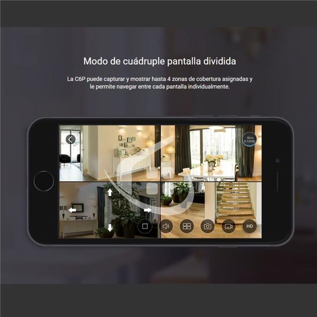Cámara Inalámbrica Ezviz C6p Domo Panoramico 360 Hd (Cscv346)
