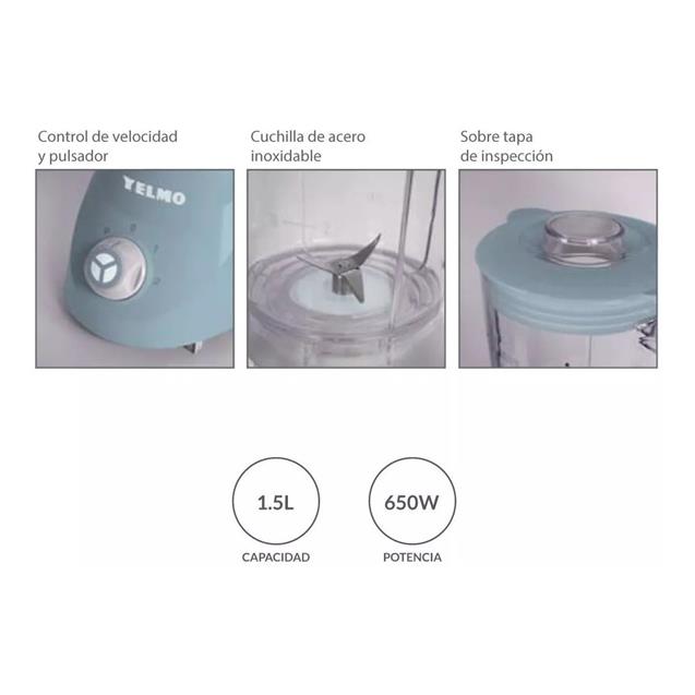 Licuadora Yelmo 650w 1.5 lts (Lc1009)