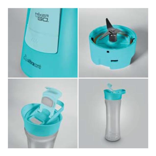 Licuadora Ultracomb 350w 600ml Celeste (Lc2203)