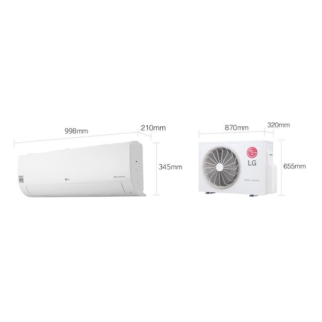 Split Lg 3100 F/C Dual Inverter 12k (S4w12ja3aa)