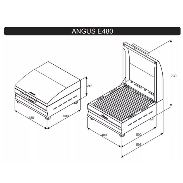 Parrilla Eléctrica Tromen Angus (E480)