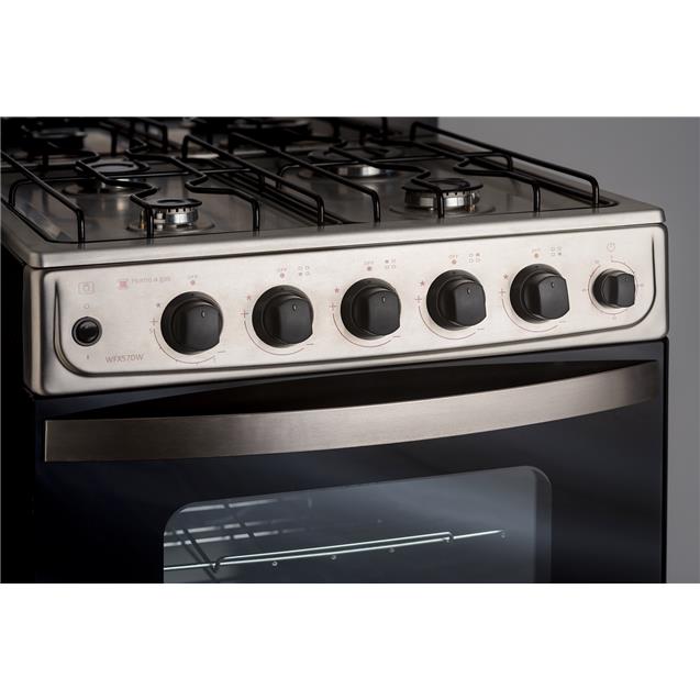 Cocina Whirlpool 56cm Encendido Luz Inoxidable (Wfx57dw)