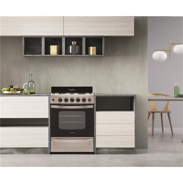 Cocina Whirlpool 56cm Encendido Luz Inoxidable (Wfx57dw)