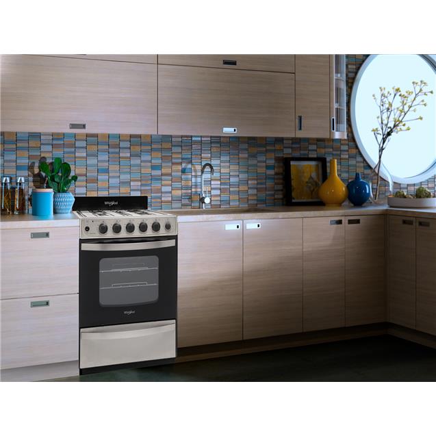 Cocina Whirlpool 56cm Encendido Luz Inoxidable (Wfx57dw)