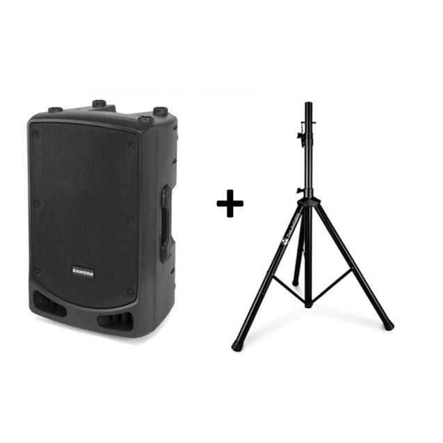 Parlante Samson 500w Activos 2vias + Cable 3,3mts + Tripode (Xp115a)