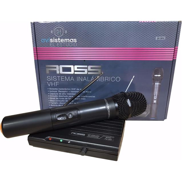 Microfono Ross Inalambrico Hi Fi (PA FV302)