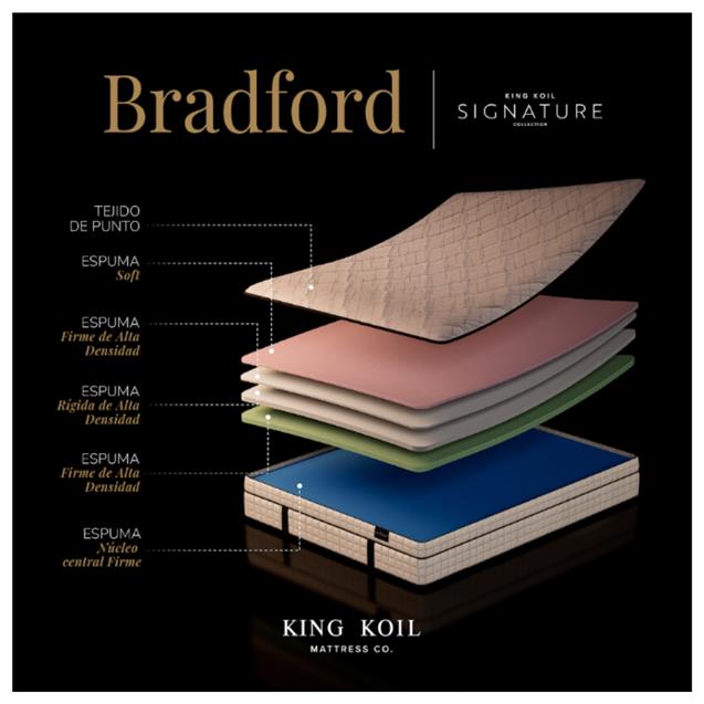 Colchón de Espuma King Koil Signature Bradford 160x200