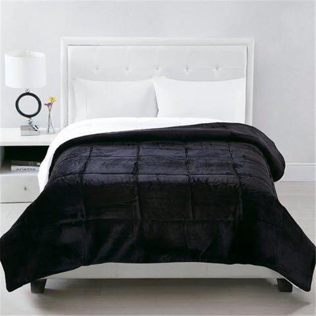 Acolchado Luxury King Corderito Negro (2.80X2.30)