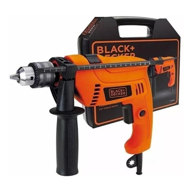 Taladro Black & Decker Percutor 550w 13mm Maletin (Hd555k)