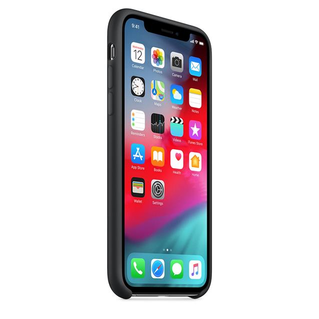 Funda Iphone XS Silicona Negra Original