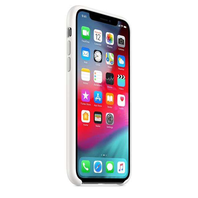 Funda Iphone XS Silicona Blanca Original