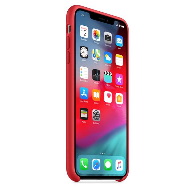 Funda Iphone XS Silicona Roja Original