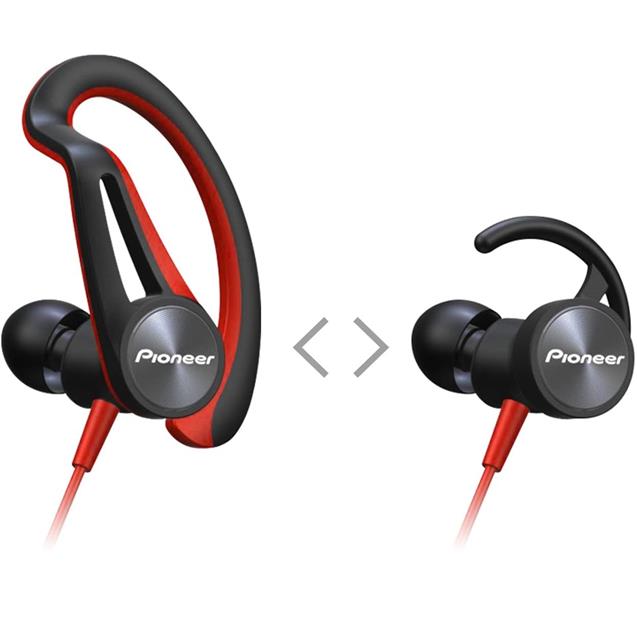 Auricular Pioneer Deportivo Bt Negro y Rojo (E7btr)