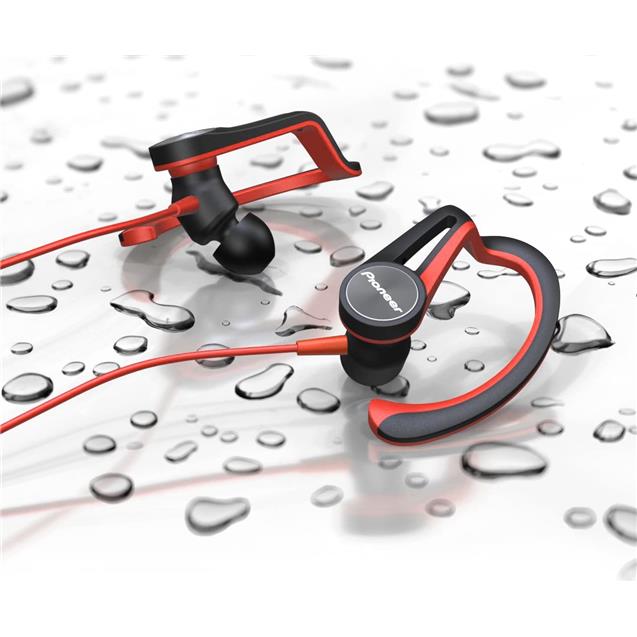 Auricular Pioneer Deportivo Bt Negro y Rojo (E7btr)