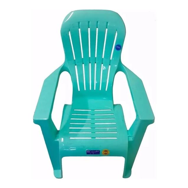 Juego De 4 Sillones Varadero Aguamarina + Mesa Bari Color Aguamarina