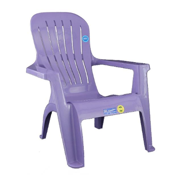 Juego De 4 Sillones Varadero Lavanda + Mesa Bari Color Lavanda