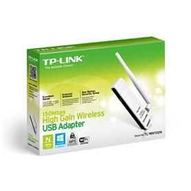 Adaptador De Red Usb Tp-Link Tl-Wn722n 150 Mbps Antena De 4 Dbi