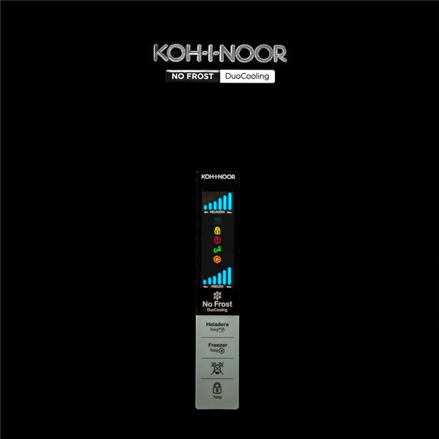 Heladera Kohinoor No Frost 417 lts Negro (Khgb41d/8)