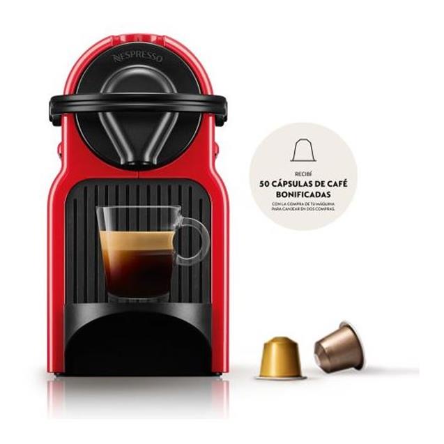 Cafetera Nespresso Inissia Red 0.7 Lts