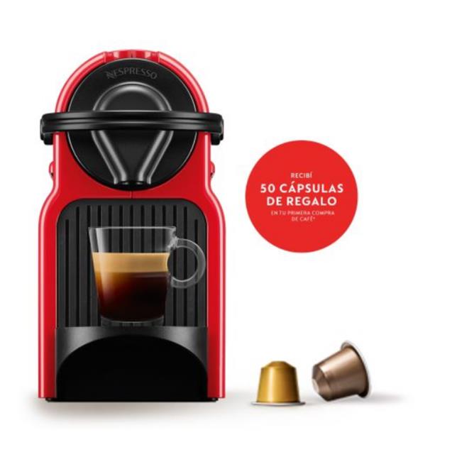 Cafetera Nespresso Inissia Red 0.7 Lts