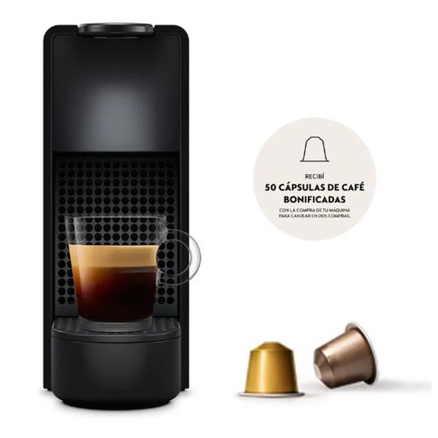 Cafetera Nespresso Essenza Mini Black 0.6 Lts