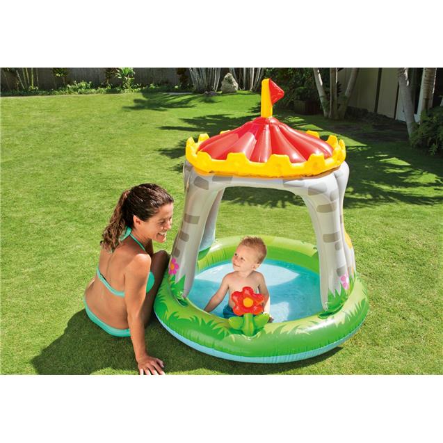 Pileta Inflable Intex Castillo Royal 122x122cm Con Techo