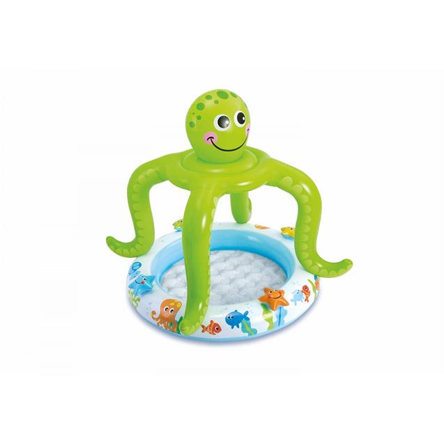 Pileta Inflable Intex Pulpo Con Techo 102x104cm 45lts