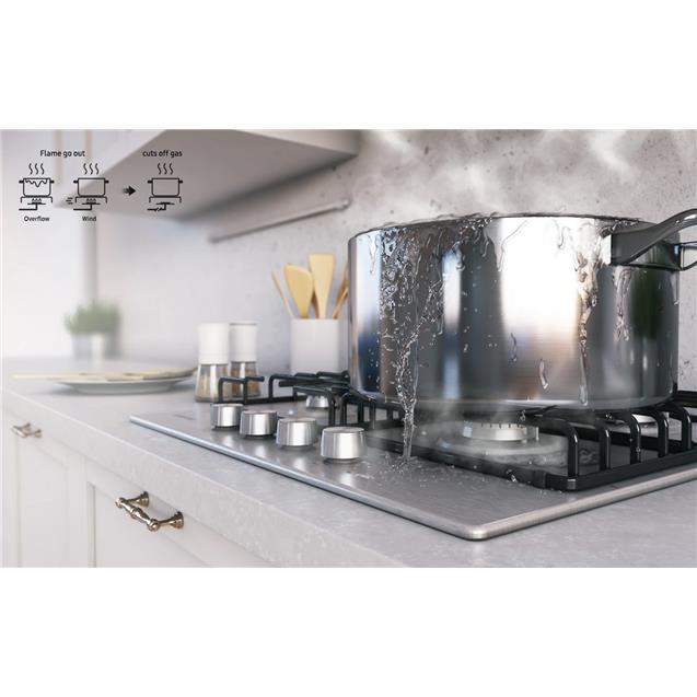 Anafe Samsung (Na64h3010as) 60cm 4 Hornallas A Gas INOX