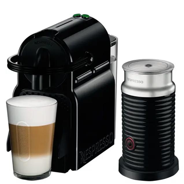 Cafetera Nespresso Inissia Black 0.7 Lts + Aeroccino3